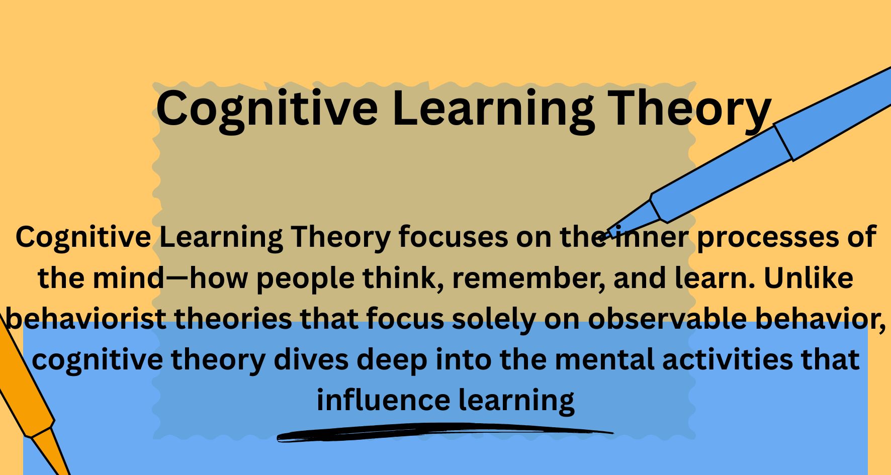 Cognitive Learning Theory