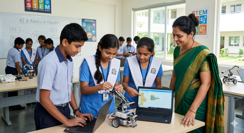 AI and Robotics Have Become an Important Part of School Education